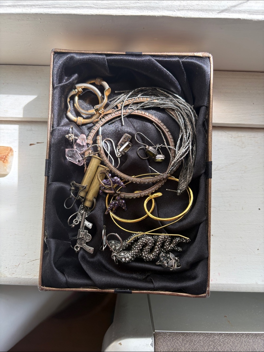 Mixed Womens Earrings in Gold and Silver Tones